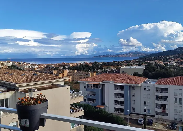 Appartement Isula Piana Avec Vue Panoramique Mer Et Montagnes, 40M De Terrasse