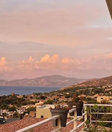 Appartement Isula Piana Avec Vue Panoramique Mer Et Montagnes, 40M De Terrasse LʼÎle-Rousse Extérieur photo