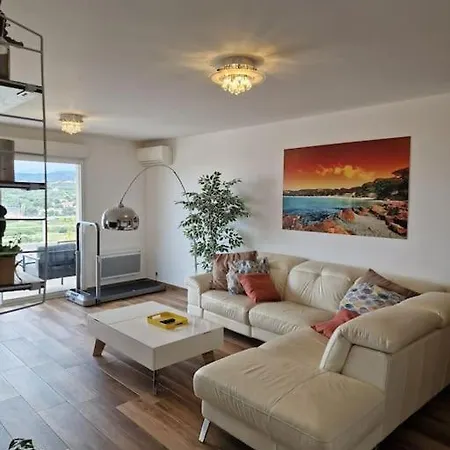 Appartement Isula Piana Avec Vue Panoramique Mer Et Montagnes, 40M De Terrasse LʼÎle-Rousse Extérieur photo
